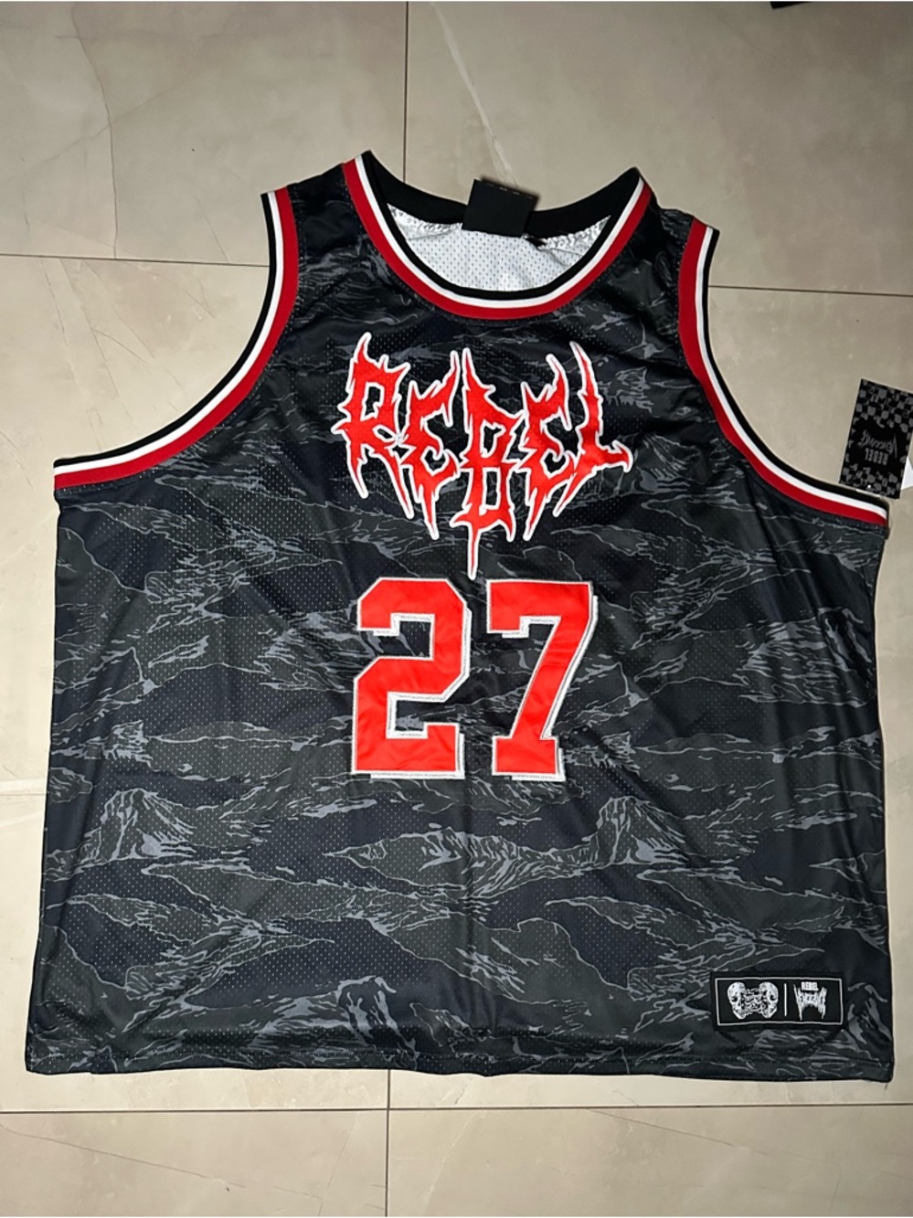 Men’s 5Xl Rebel Vengeance #27 Jersey